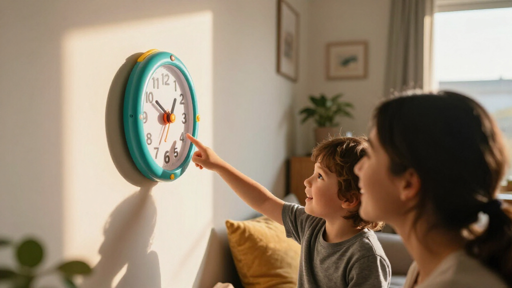 kids' learning wall clocks
