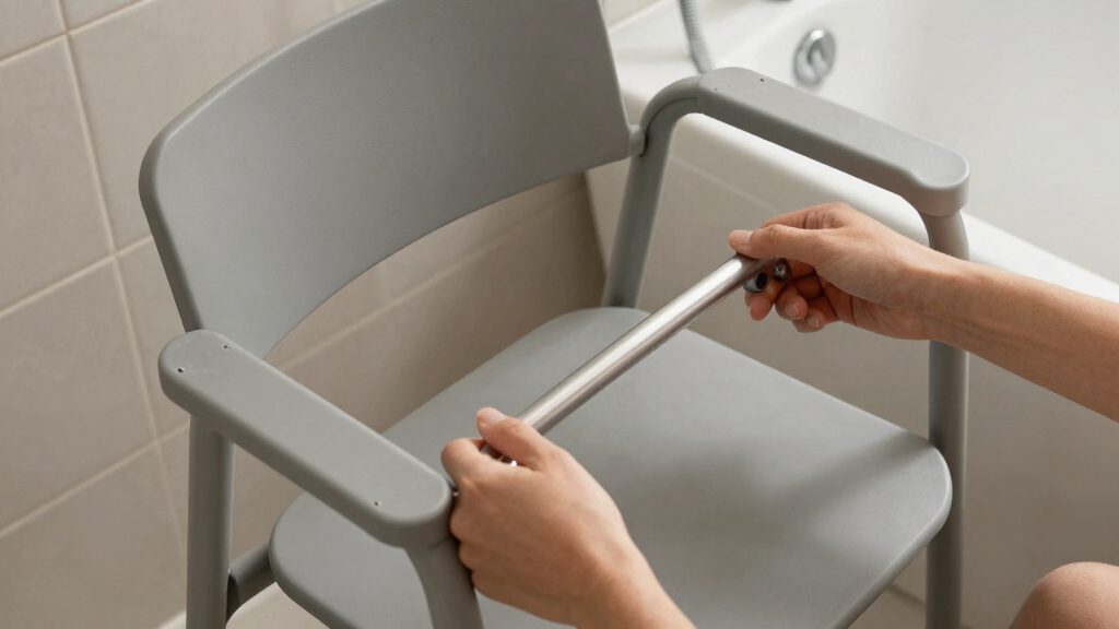 best shower chairs with arms and back