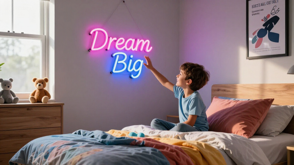 best premium neon name signs for boys bedrooms