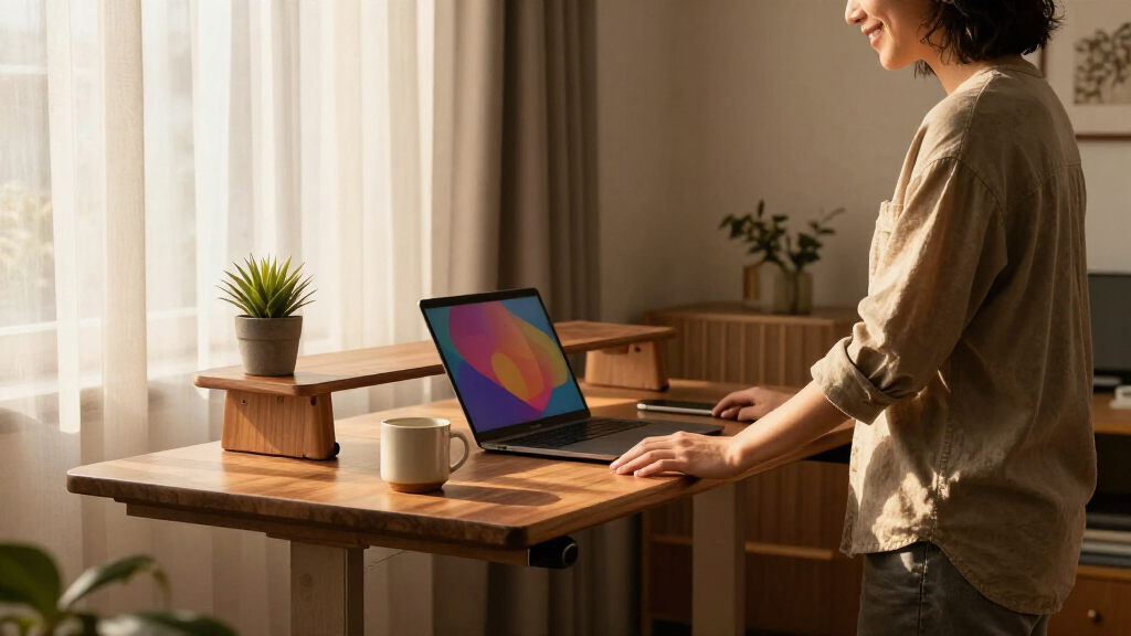 standing desk converter premium on amazon