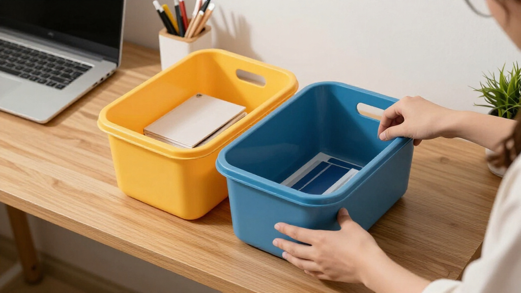 desk organization storage bins