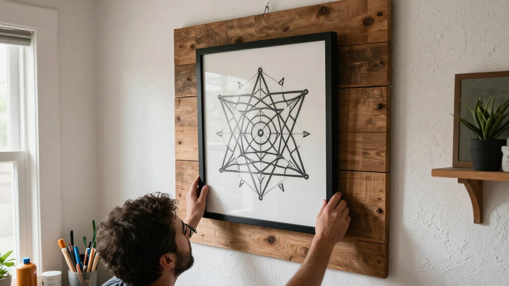 best metatron cube wall art framed large