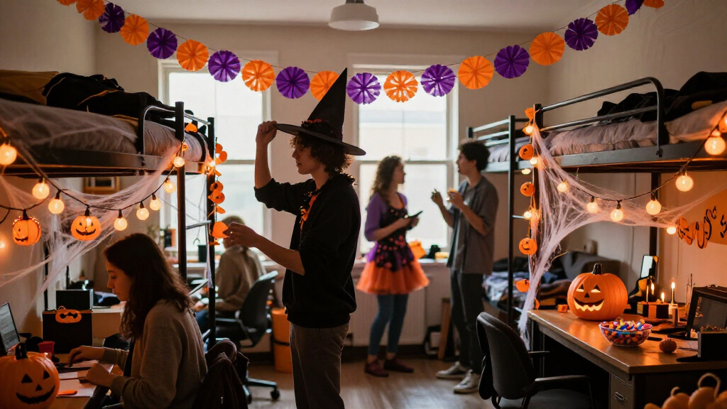 dorm room Halloween party supplies
