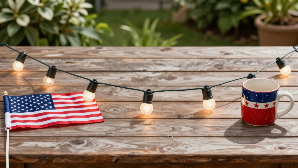 patriotic outdoor string lights