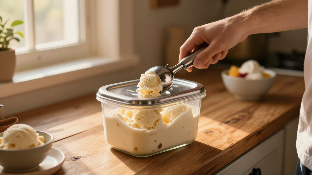 ice cream storage containers