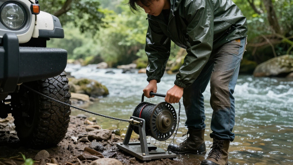 waterproof winches for river crossings