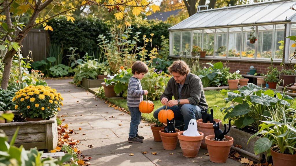 Halloween garden decorations