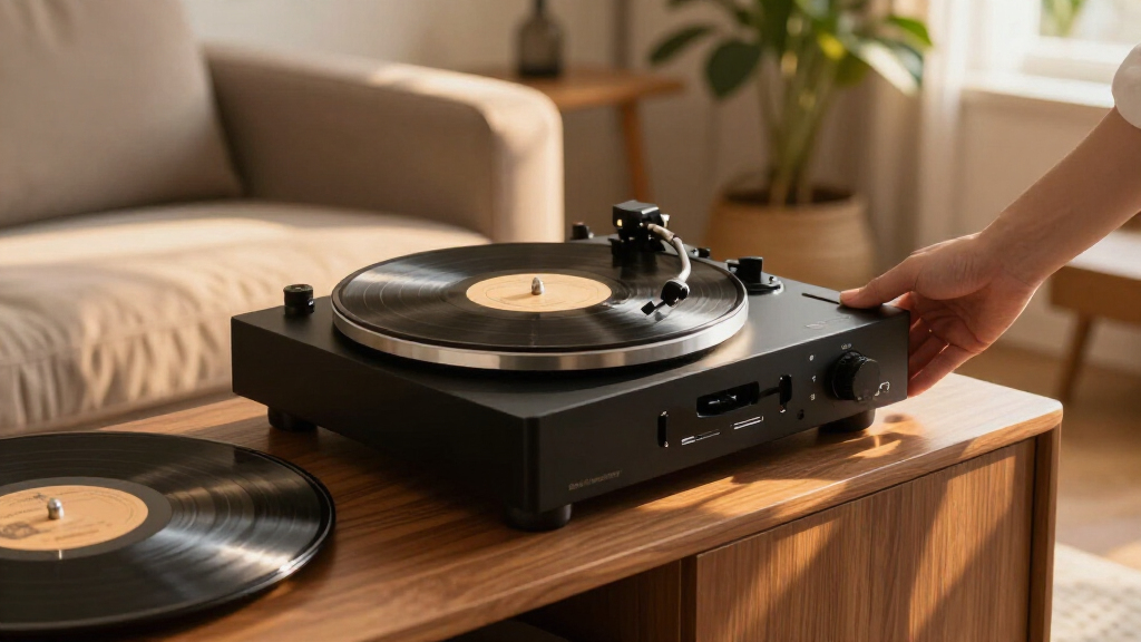 turntable with built in preamp premium