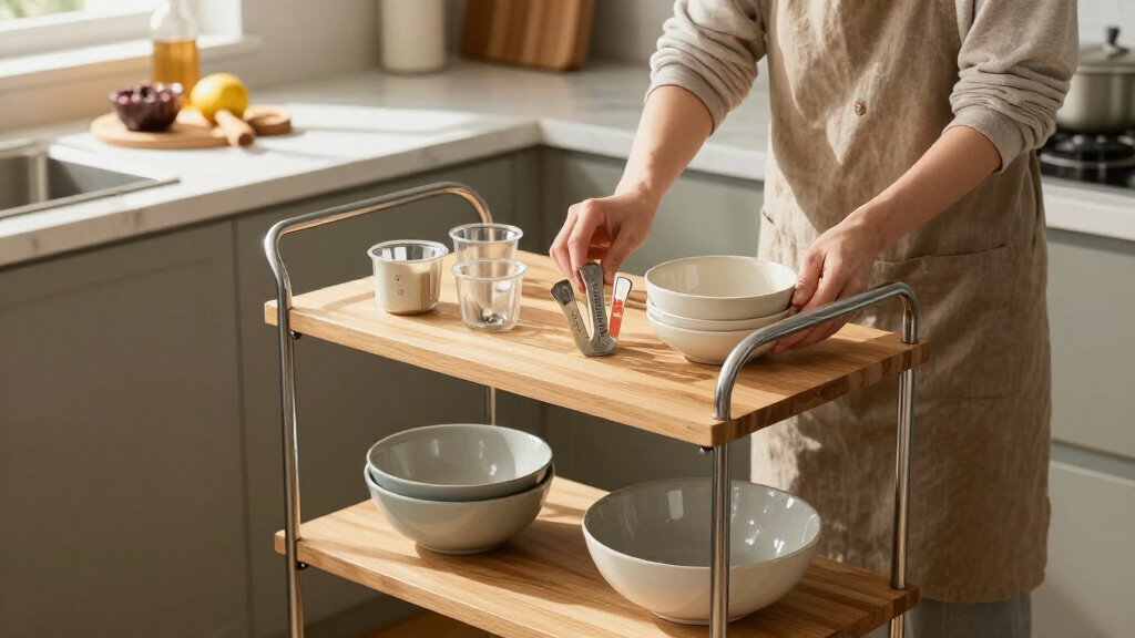 kitchen cart for baking supplies heavy duty