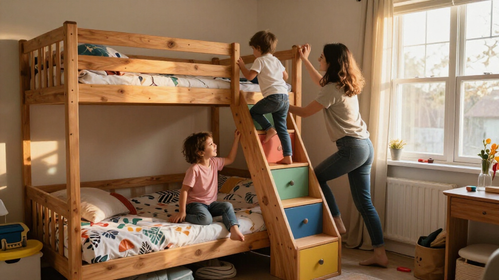 best bunk beds with stairs and drawers for kids