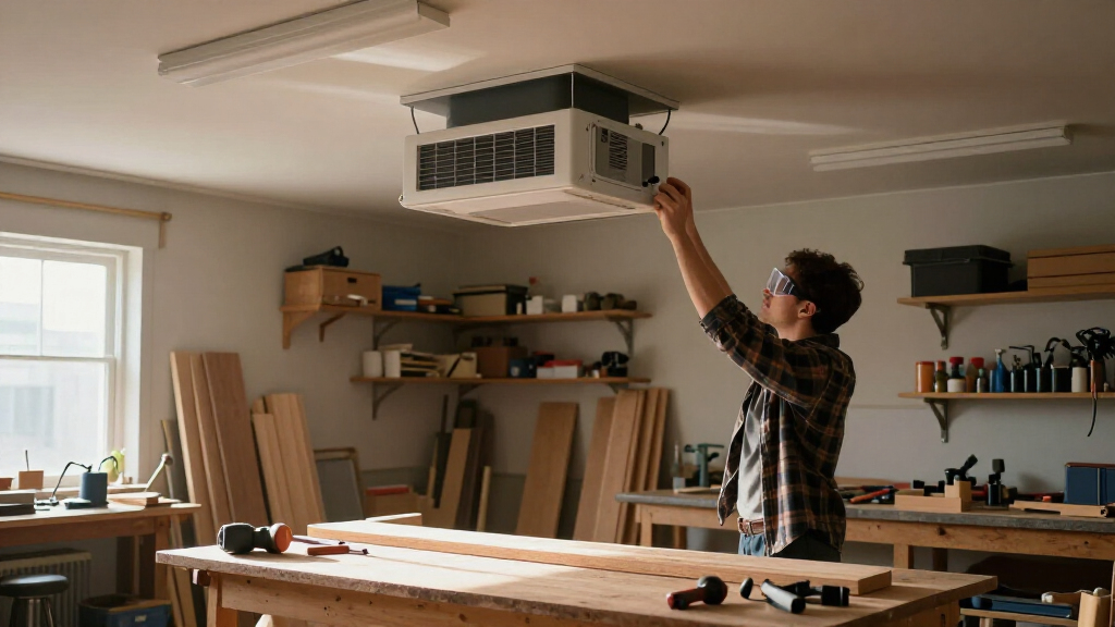 ambient air filtration system for wood shop in the us
