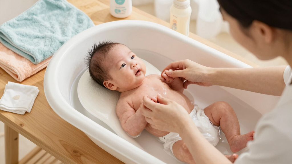 way to bathe a newborn