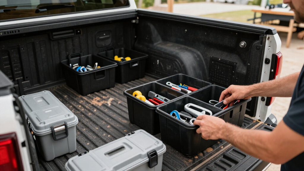 truck bed storage organizers
