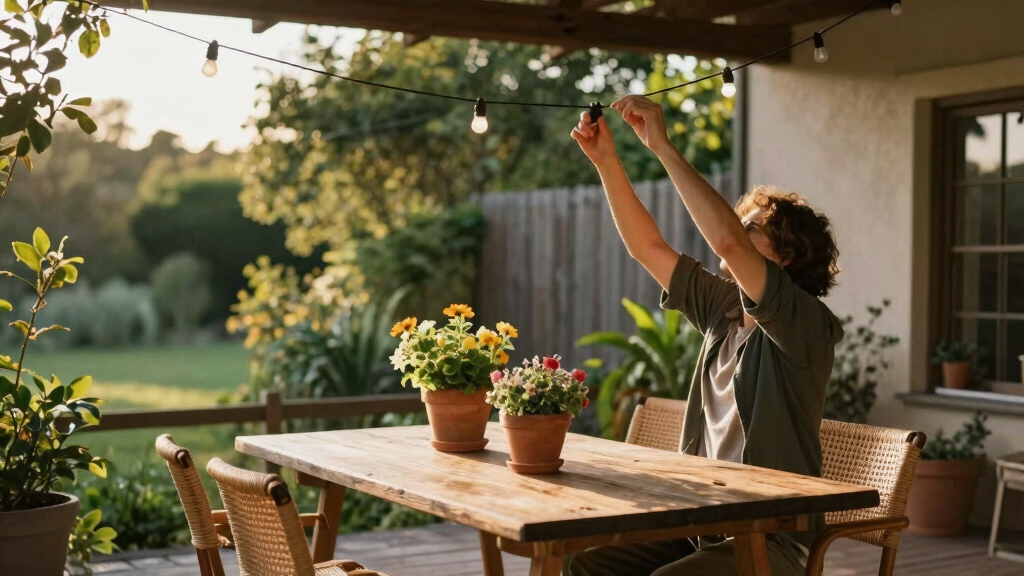 romantic outdoor patio decor