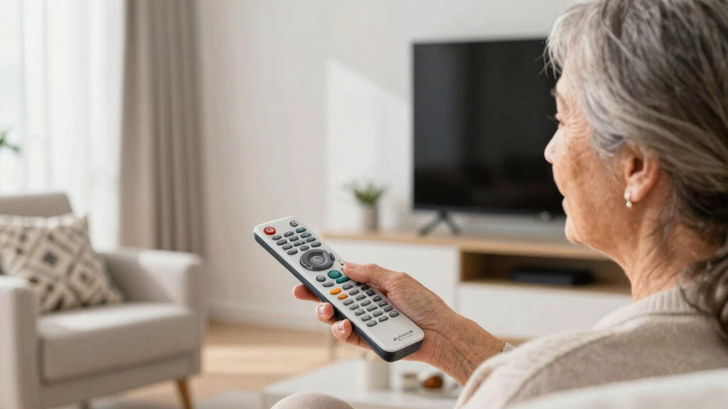 senior-friendly television remote controls
