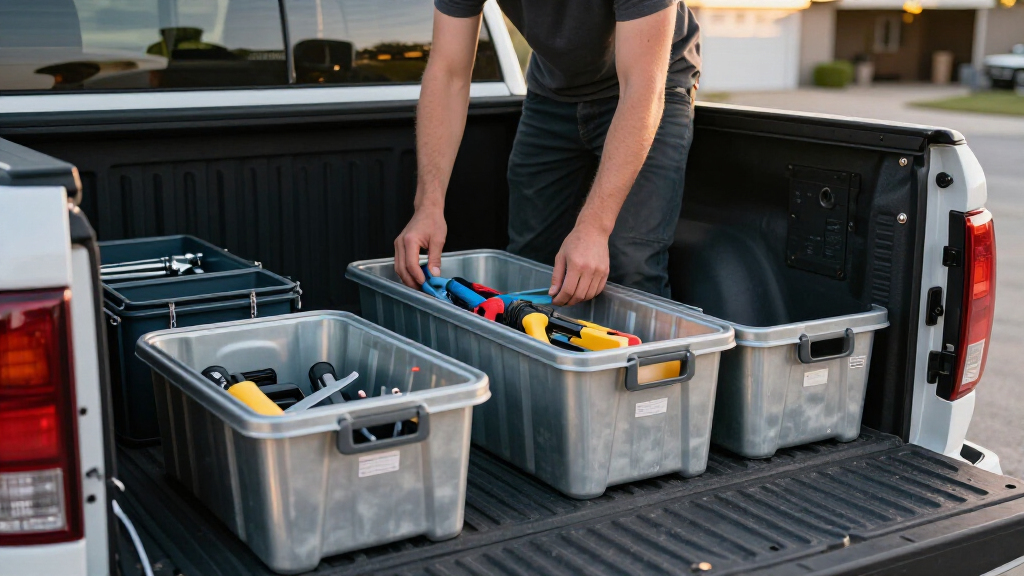 truck bed storage organizers