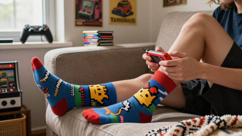 arcade socks novelty