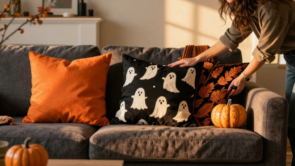 Halloween throw pillow covers