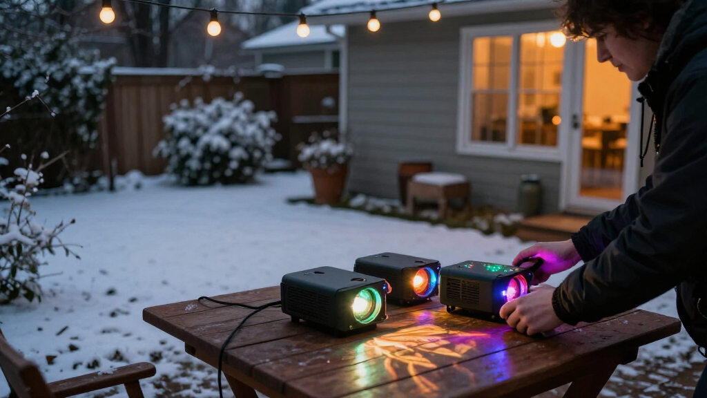 outdoor christmas light projectors