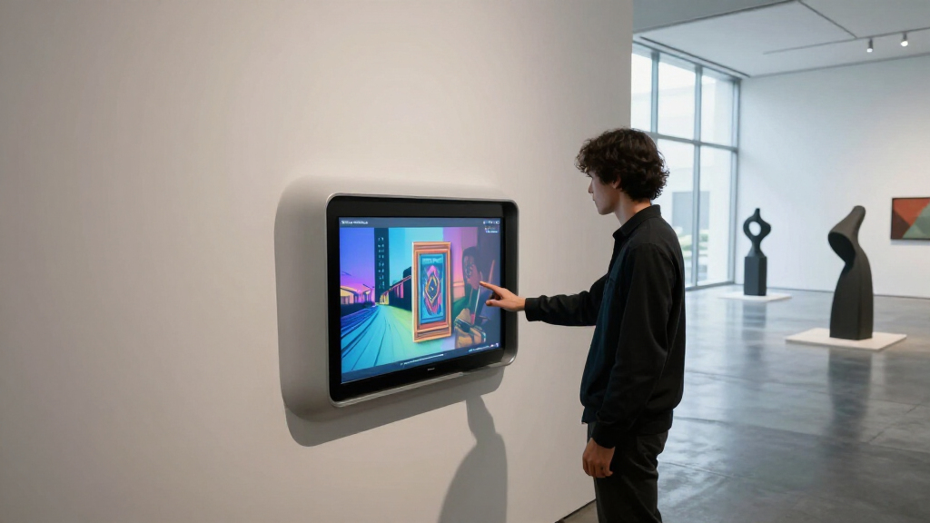 interactive screen for galleries