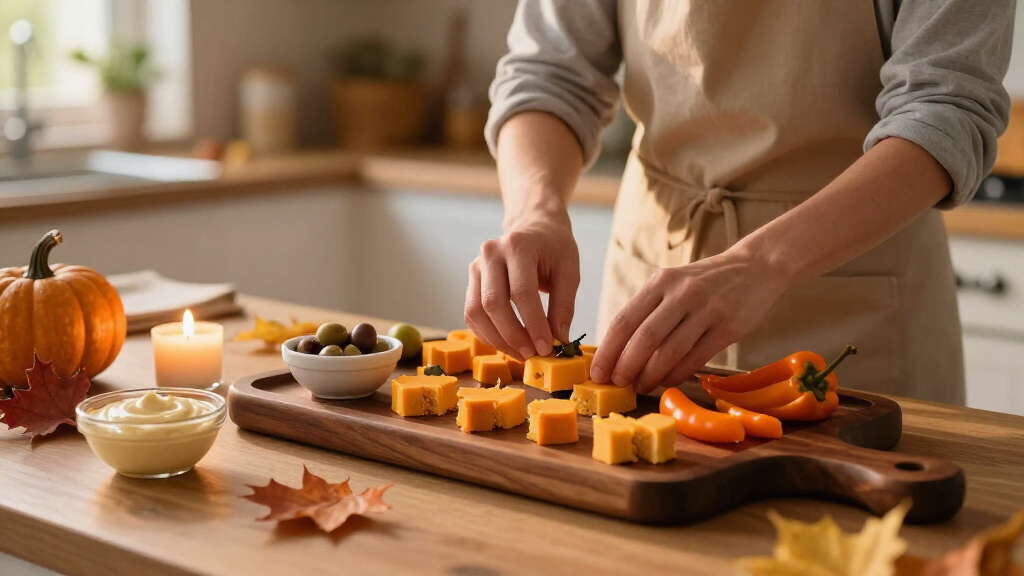 Halloween appetizer serving trays