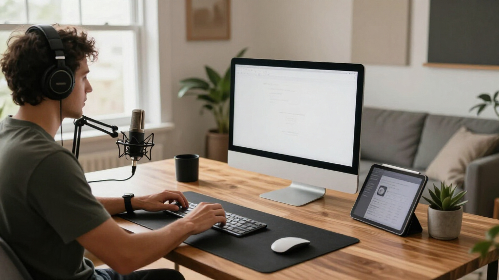best premium podcast desk setup