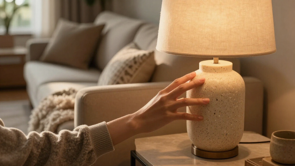 best travertine-look table lamps