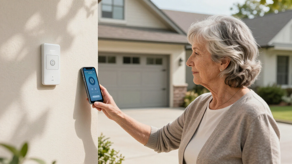 smart garage door controller for seniors