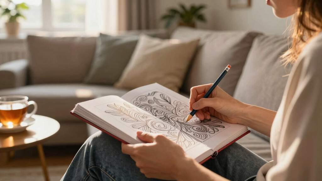 stress relief adult coloring books