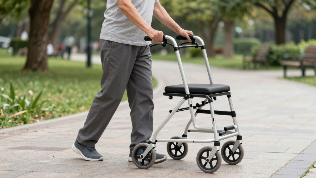 deluxe walkers with seats for seniors