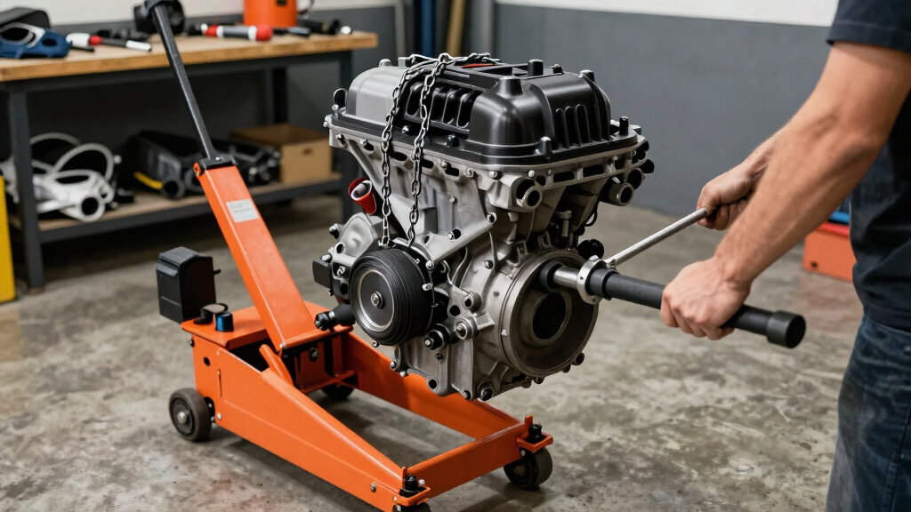 engine hoist for motorcycle engines