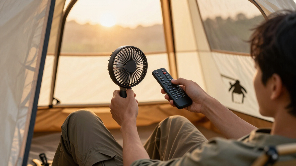 best battery-powered tent fan with remote