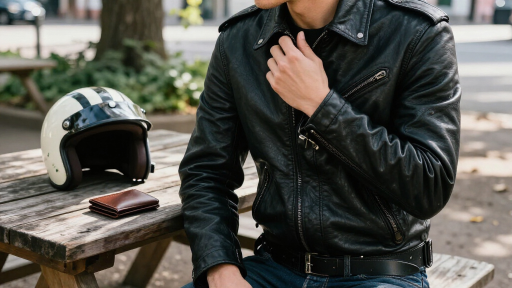 leather jacket