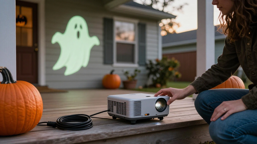 mini projectors for Halloween displays