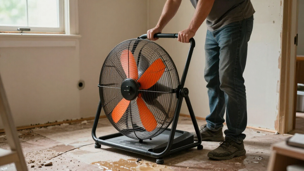 air mover fan for flood drying