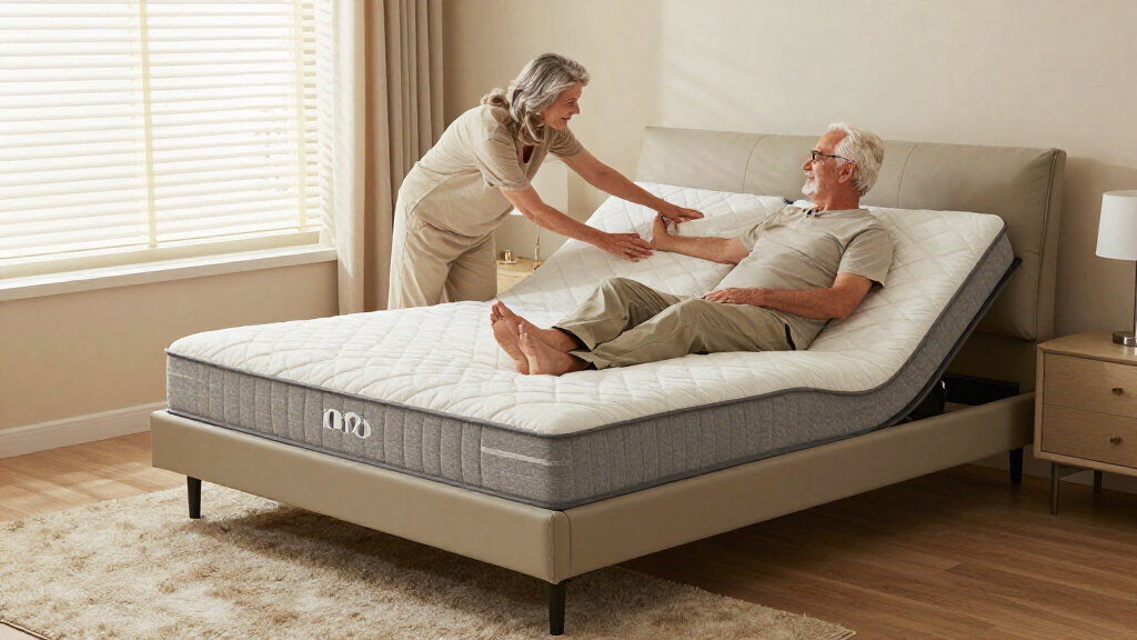 adjustable bed base compatible with split mattresses