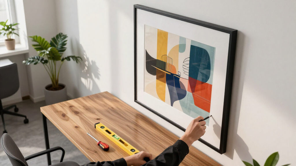 oversized framed wall art for offices