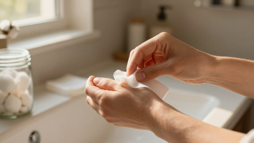 sterile cotton gauze