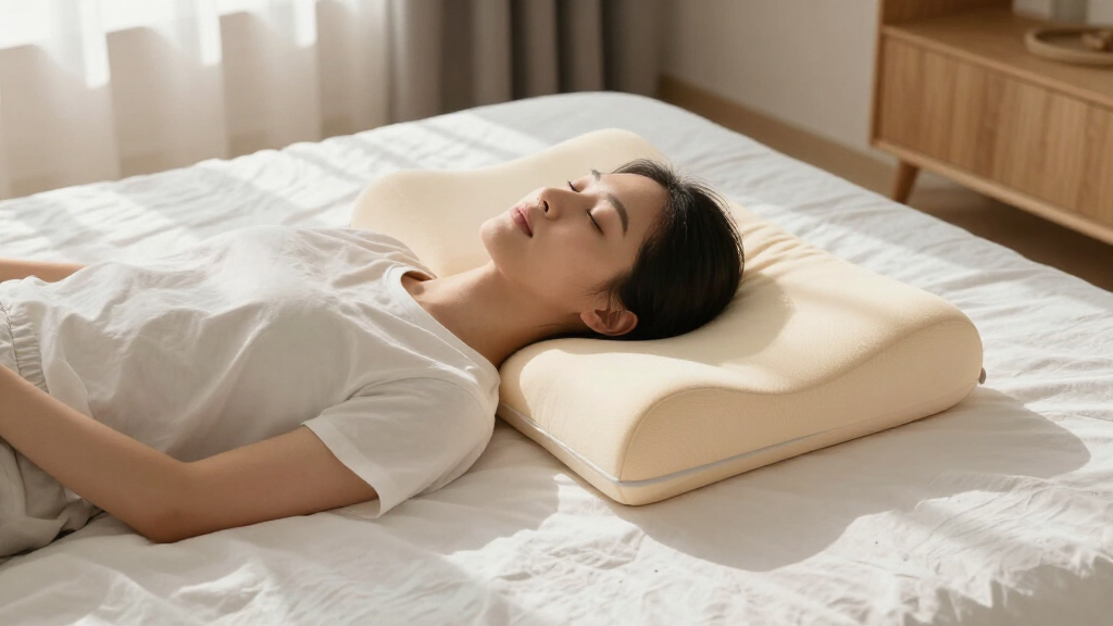 ergonomic memory foam pillow