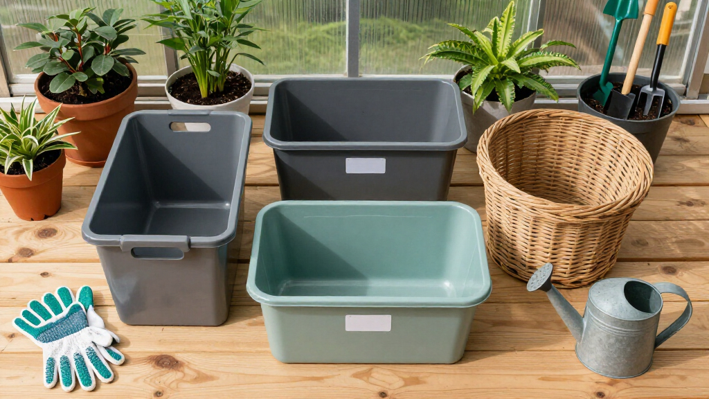 garden organization and storage bins
