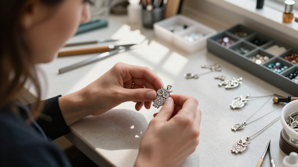 best custom iced-out owl pendants