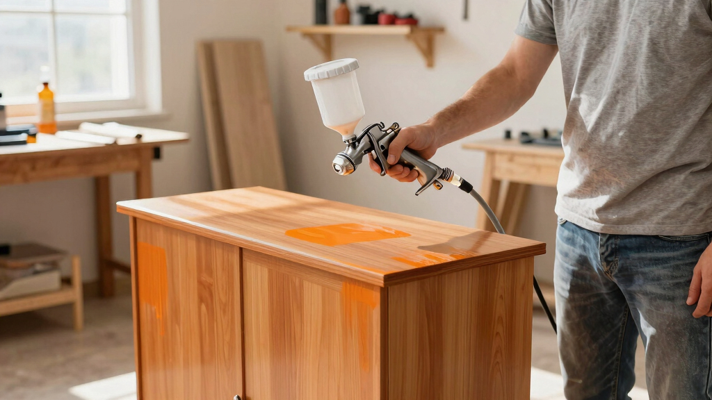 HVLP spray guns for woodworking