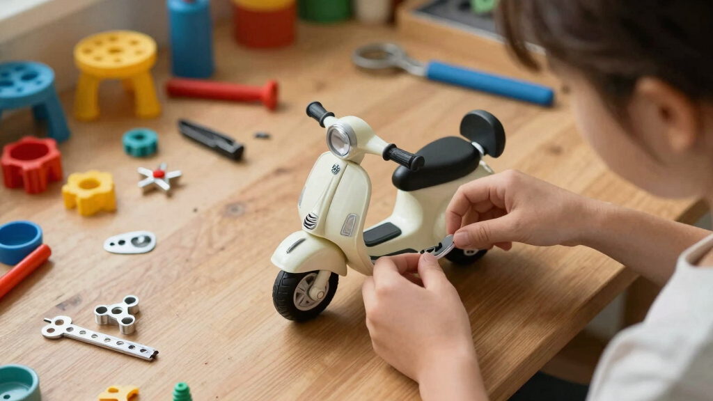 vespa style ride on scooter for kids