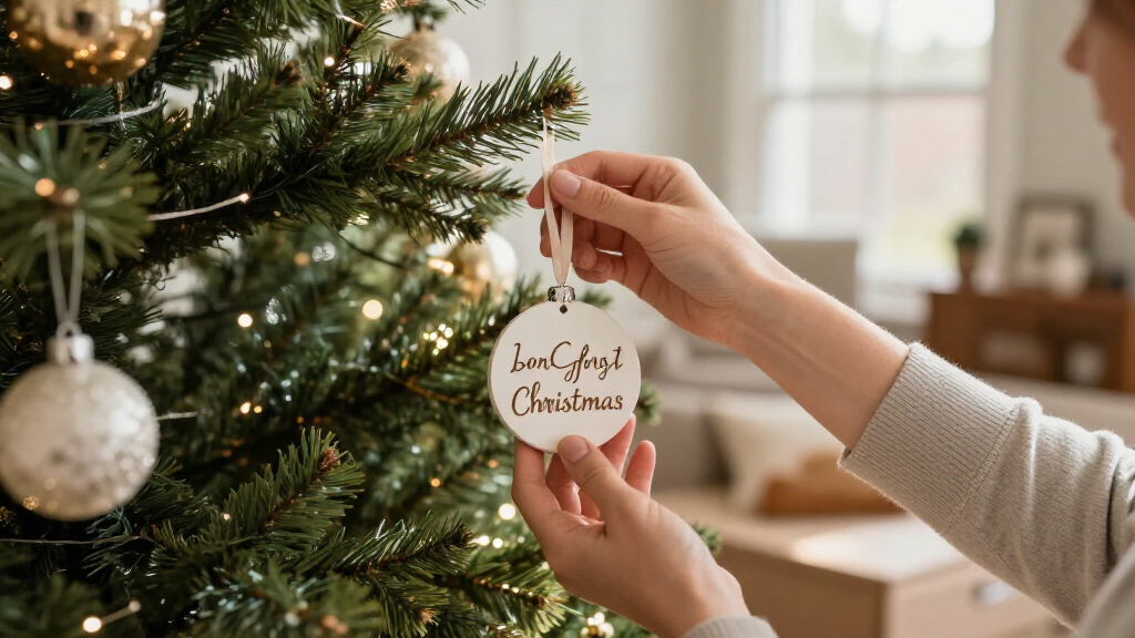 personalized babys first christmas ornament with name
