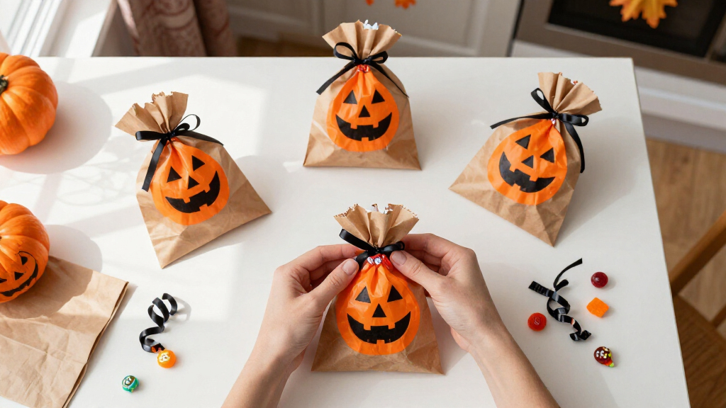 Halloween party favor bags