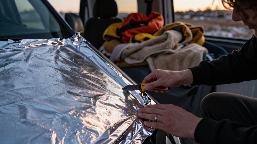 car window insulation for winter camping