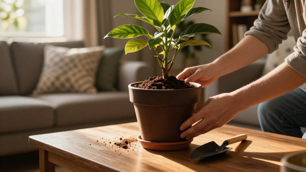 potting soil for indoor plants