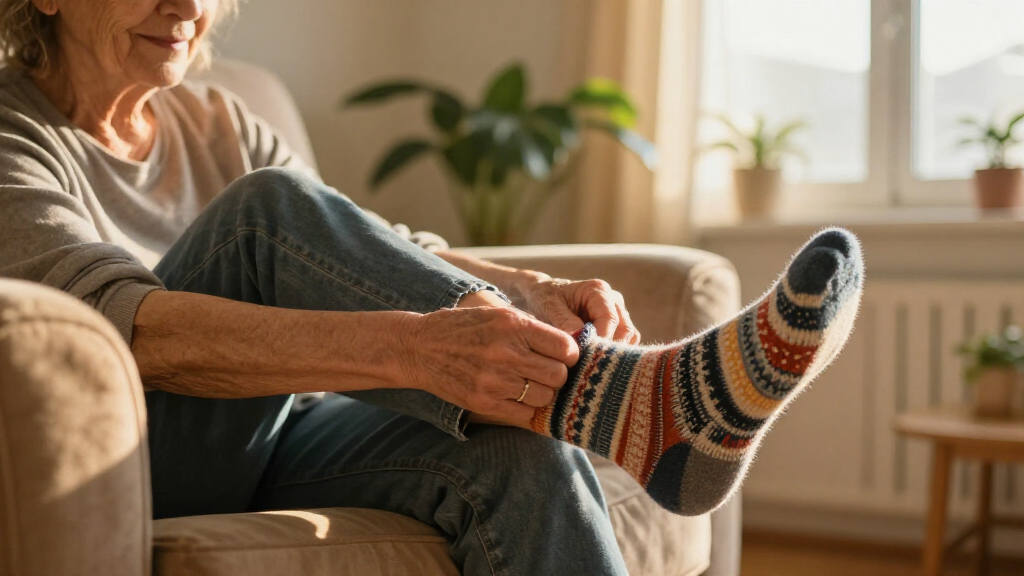 socks for elderly woman