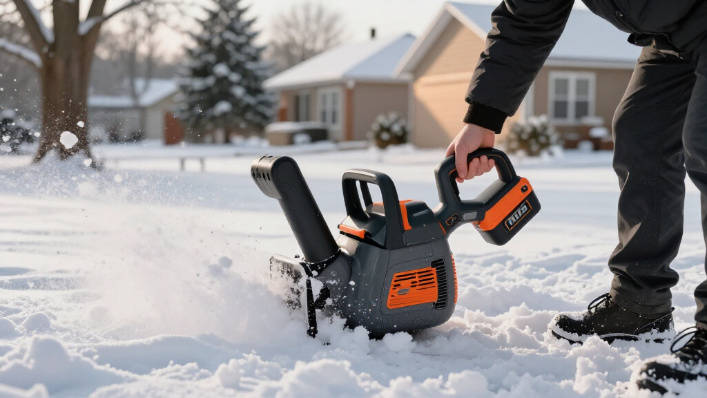 cordless snow blower 80v