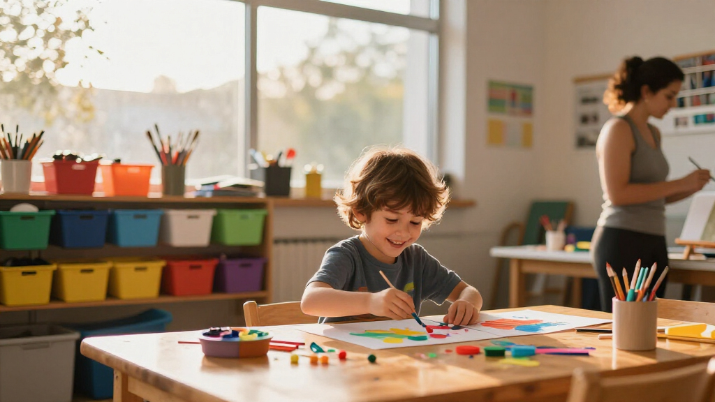 art center for kids with storage